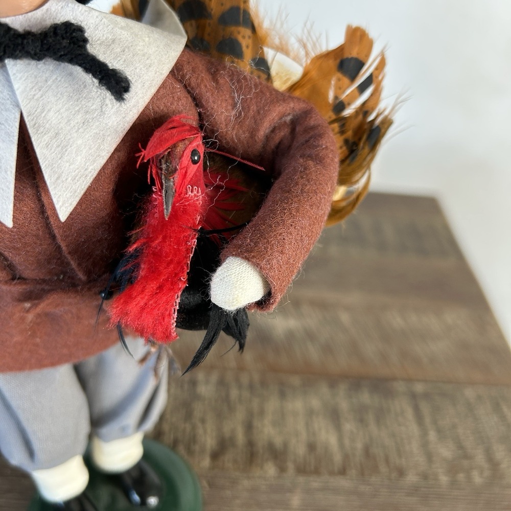 Byers Choice Carolers Pilgrim Turkey Figurine Thanksgiving Holiday Decor 2001 - Picture 3 of 9